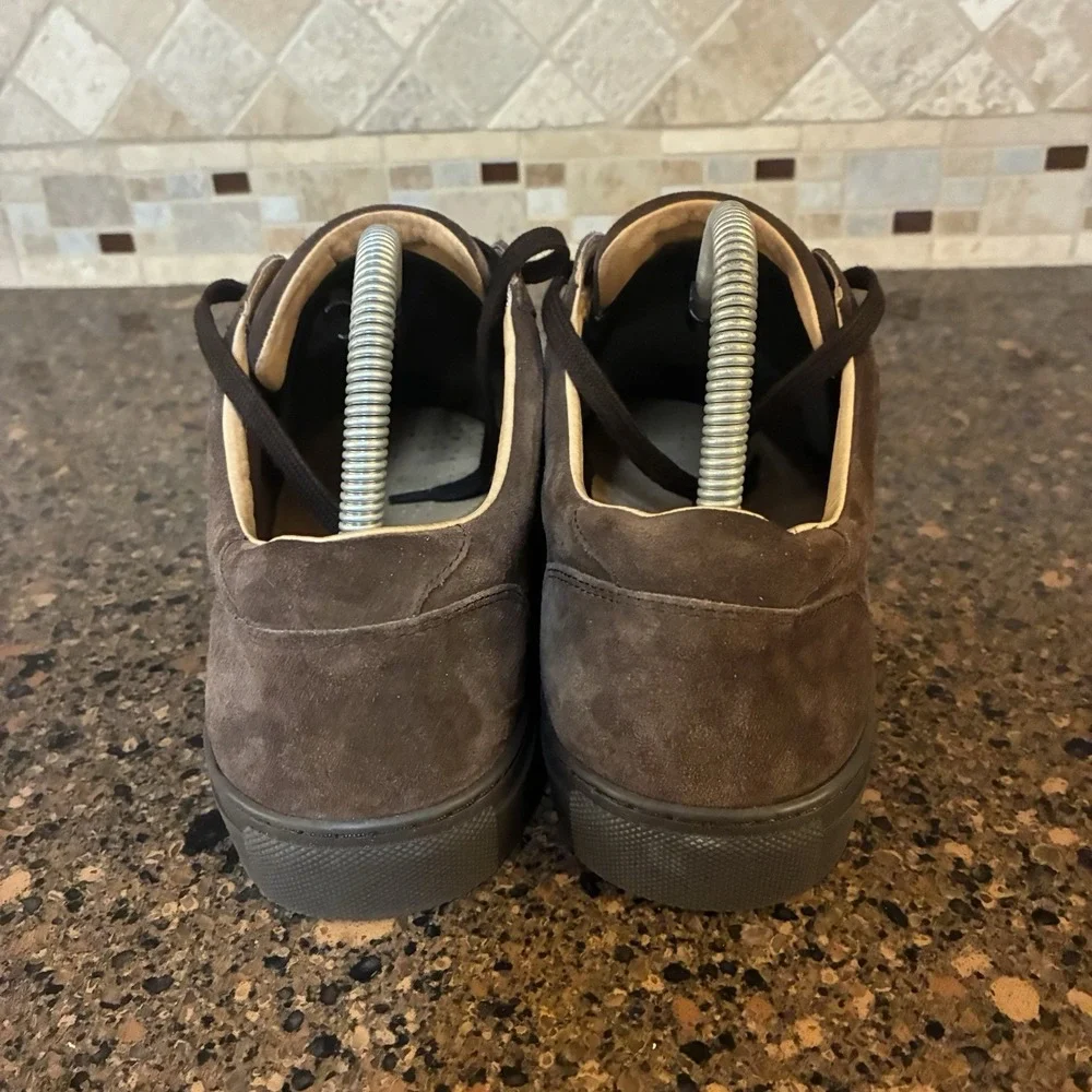 Warfield & Grand Mens US 9 Sneakers Oakwood Brown‎ Suede Leather Low Top 155601